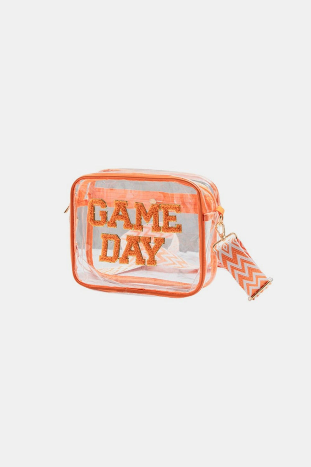 Zenana Game Day Stadium Approved Transparent Crossbody Bag