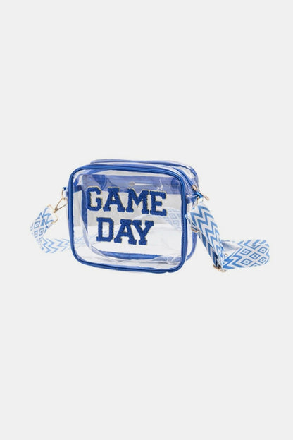 Zenana Game Day Stadium Approved Transparent Crossbody Bag