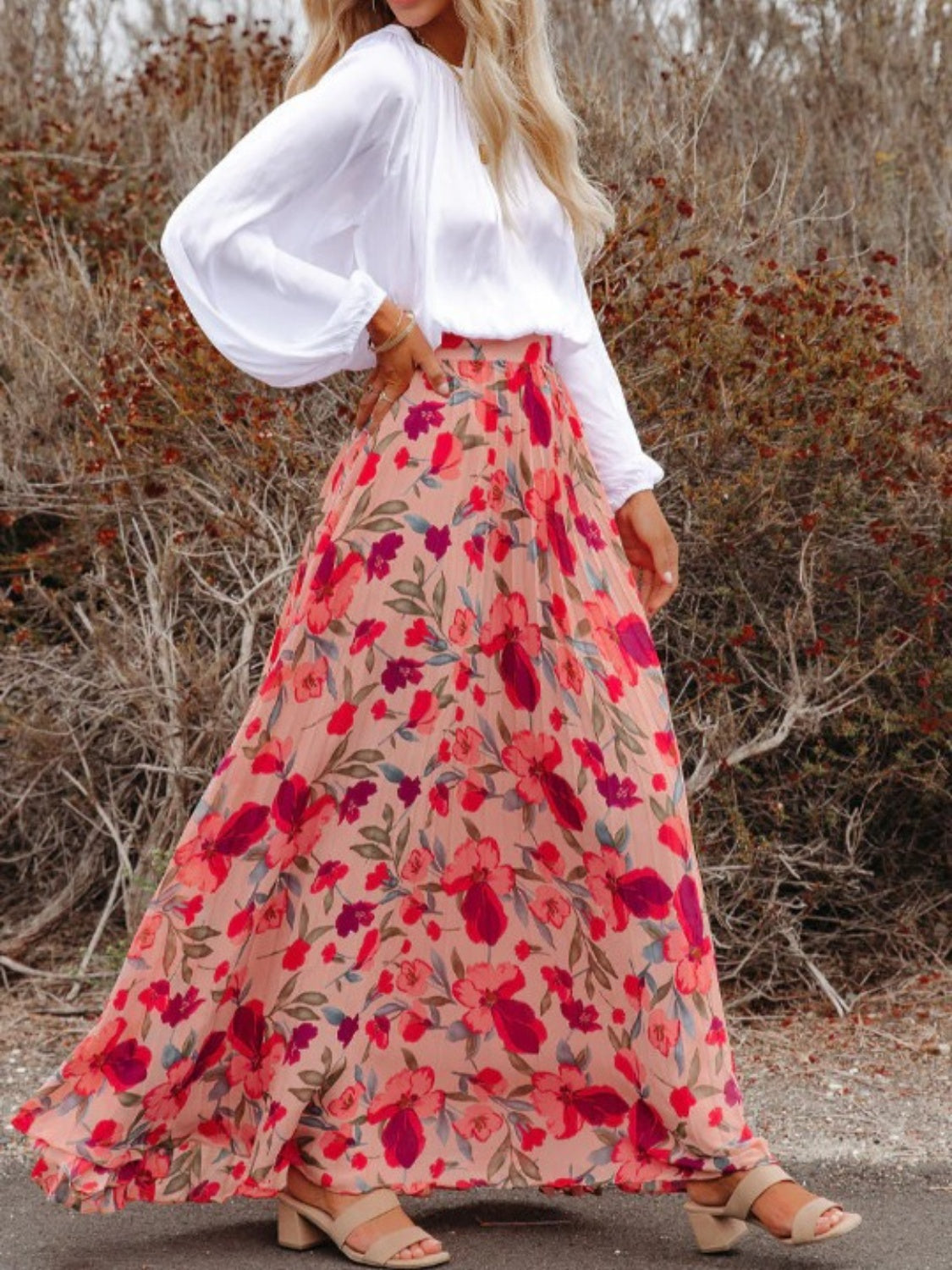 Breezy Blossom Maxi Skirt