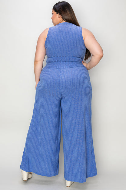 Basic Bae Playful Palazzo Pants Set