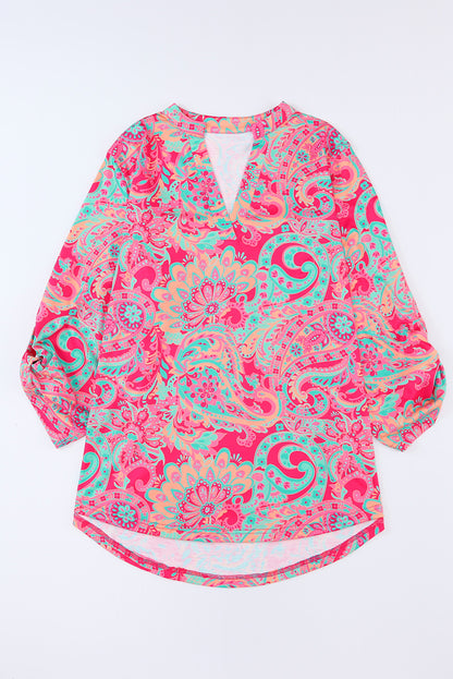 Curvy Chic Paisley Parade Blouse