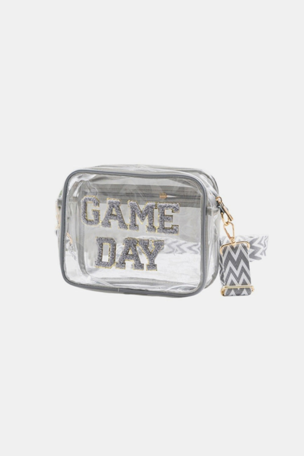 Zenana Game Day Stadium Approved Transparent Crossbody Bag