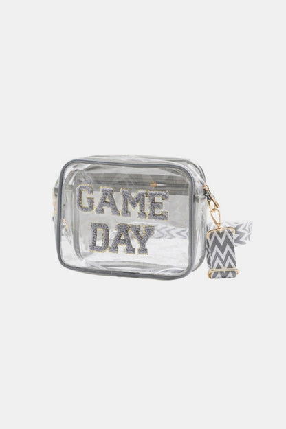 Zenana Game Day Stadium Approved Transparent Crossbody Bag