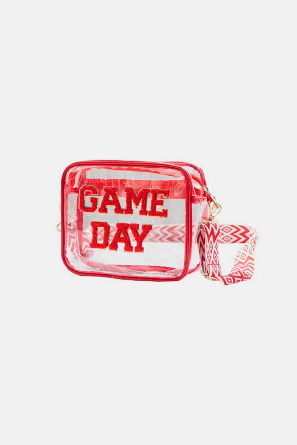 Zenana Game Day Stadium Approved Transparent Crossbody Bag