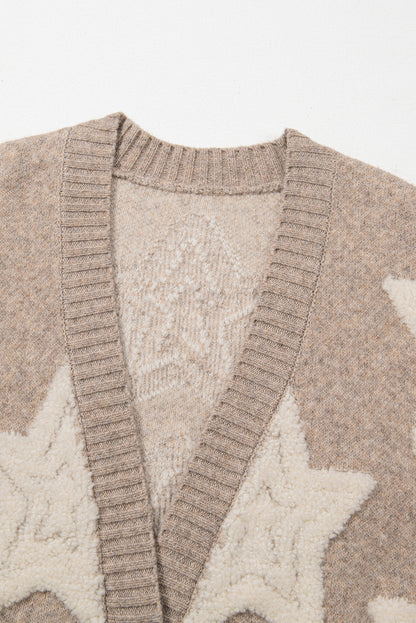 Sherpa Star V-Neck Cardigan