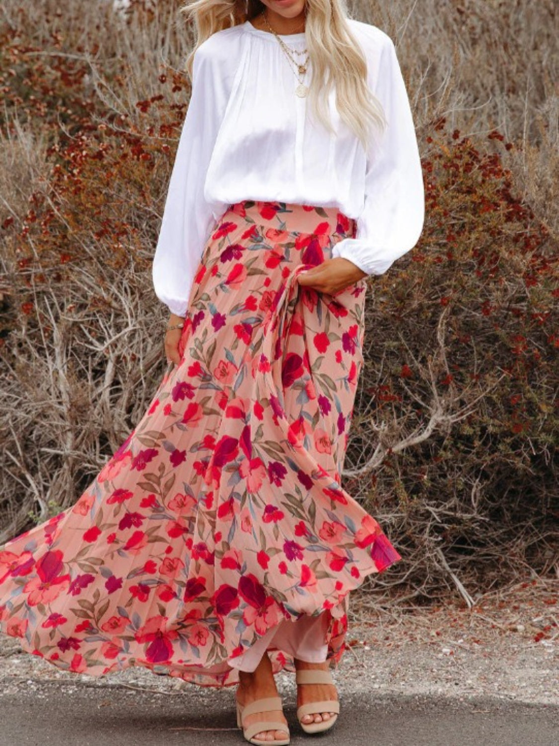 Breezy Blossom Maxi Skirt