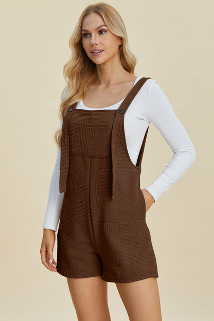 Double Take Textured Romper