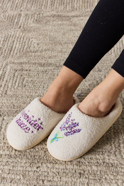 Melody Lavender Haze Sequin  Cozy Plush Slippers