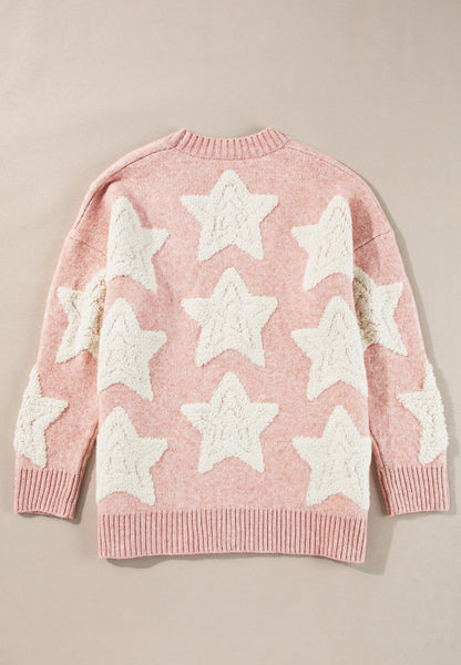 Sherpa Star V-Neck Cardigan