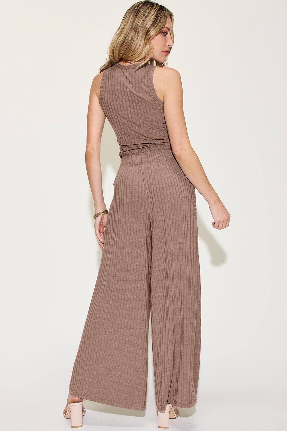 Basic Bae Playful Palazzo Pants Set