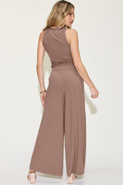 Basic Bae Playful Palazzo Pants Set