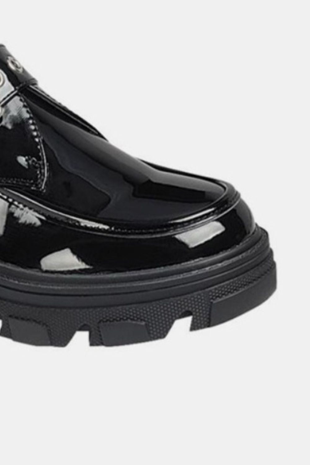 Forever Link Buckled Platform Lug Sole Loafers (Black)