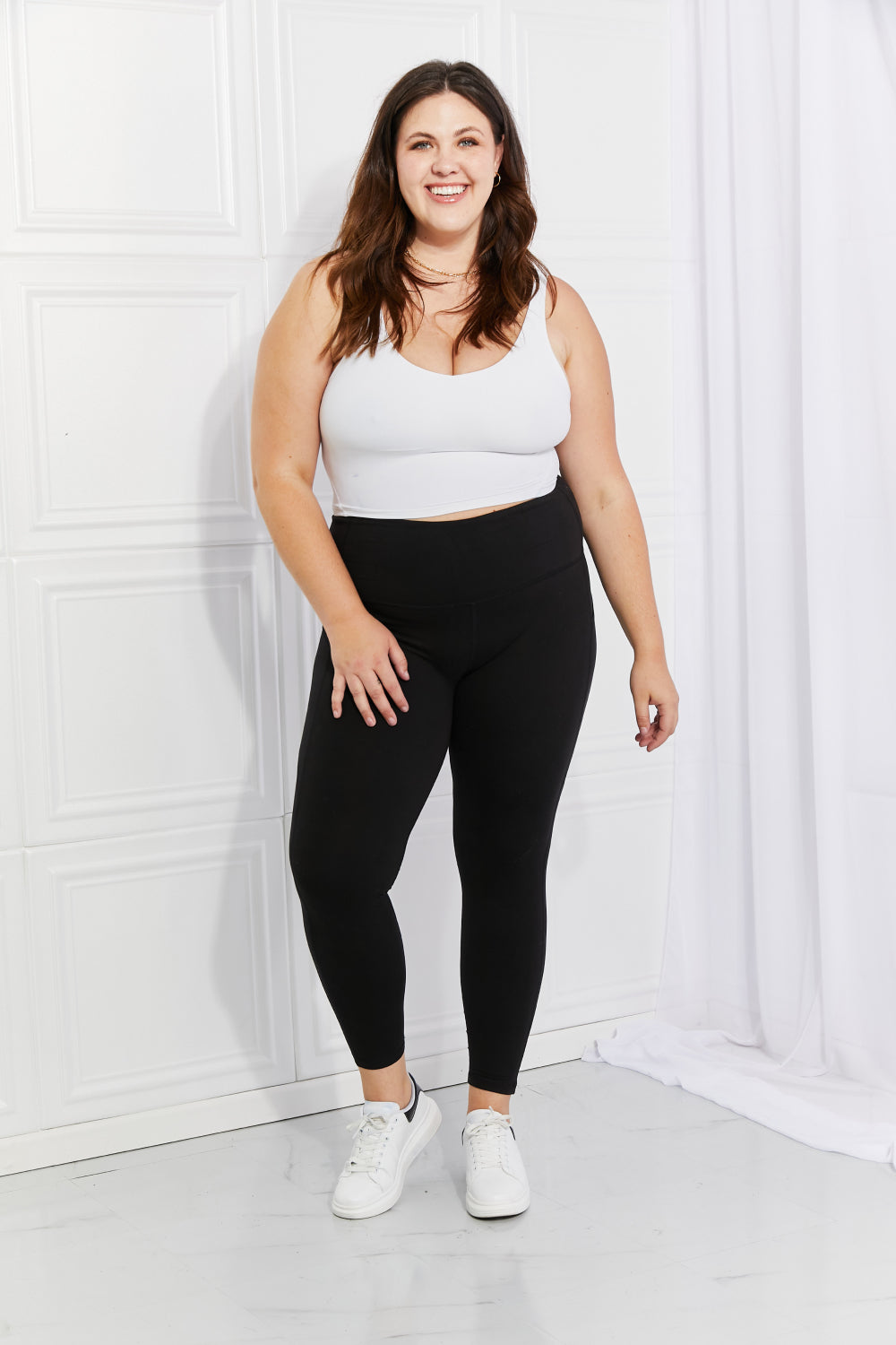 Leggings Depot Strengthen and Lengthen Reflective Dot Active Leggings