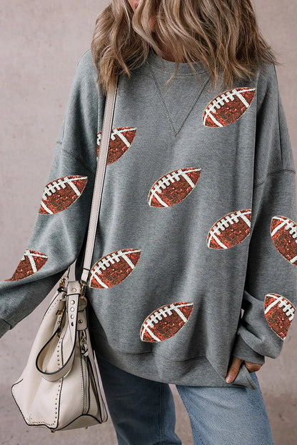 Sparkling Game Day Football Sweatshirt